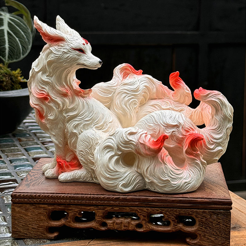 Resin Art For Anniversary Gift - 9꼬리 여우 장식품 여우 9꼬리 여우