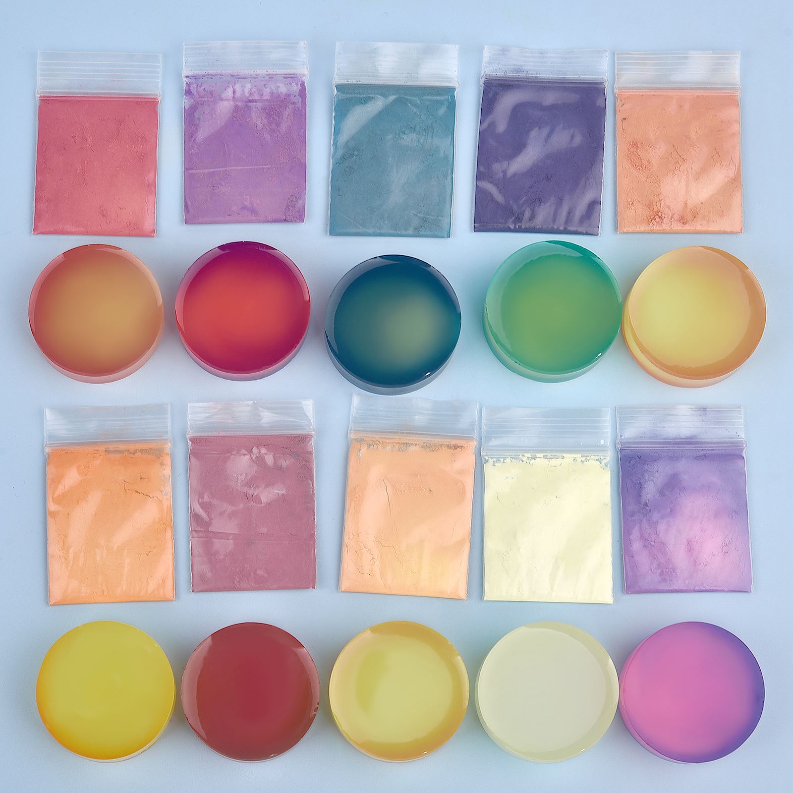 Resin Dye Opaque - 10가지 색상 온도 변화 파우더 DIY