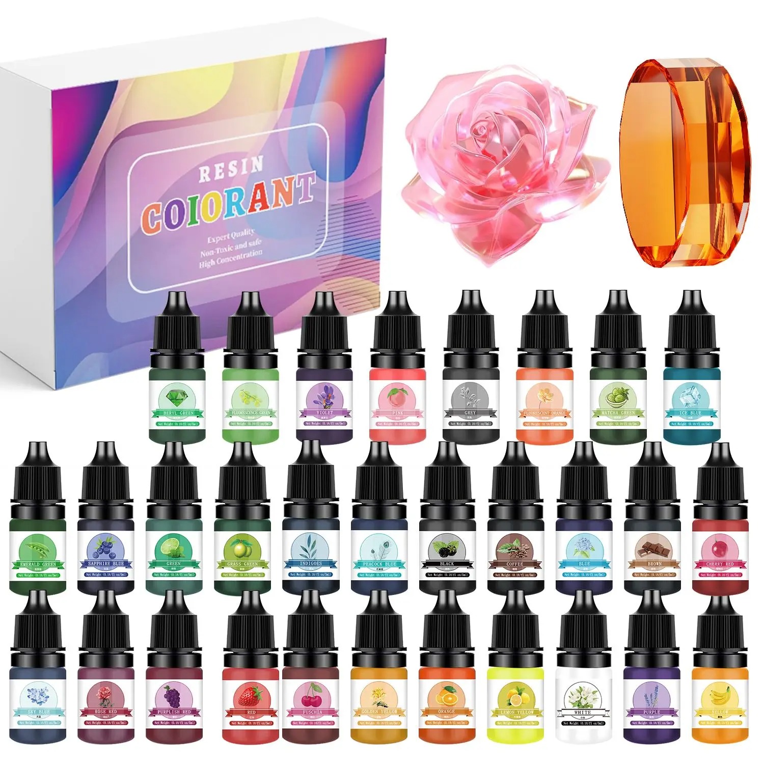 Resin Dye Opaque - 30색상 5ml 에폭시 레진 색소 키트