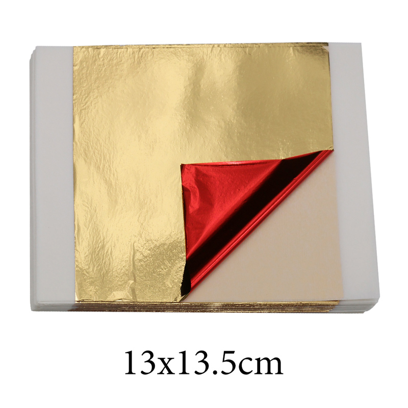 Resin Art For Anniversary Gift - 100개입 모조 금박지 14cm 레드 백