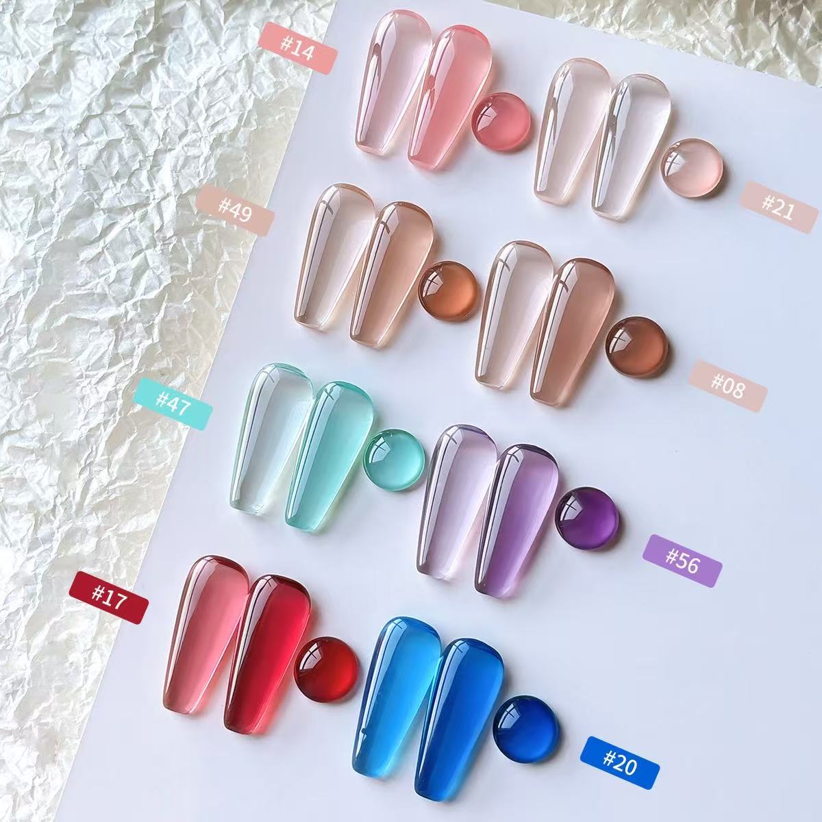 8 가지 색상 젤 매니큐어 키트 15ml 스테인드 글라 - Uv Lamp Nail Resin 리뷰 및 가격
