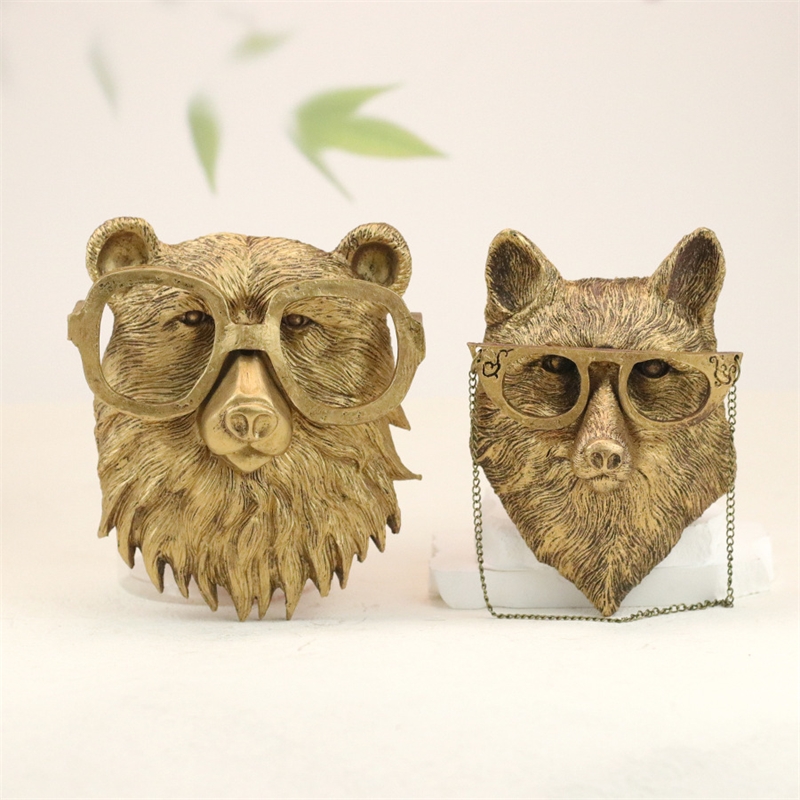 빈티지 구리 수지 동물 벽 장식, 소박한 동물 머리 벽 - Resin Art For Anniversary Gift 리뷰 및 가격