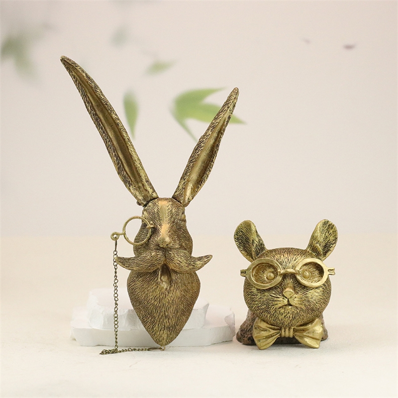 빈티지 구리 수지 동물 벽 장식, 소박한 동물 머리 벽 - Resin Art For Anniversary Gift 리뷰 및 가격