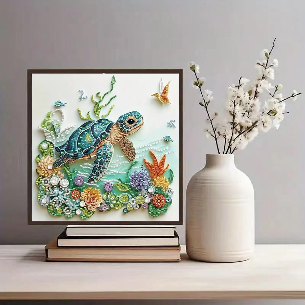 바다거북 동물 다이아몬드 페인팅 키트 (성인 초보자용  - Resin Art Kit For Beginners 리뷰 및 가격