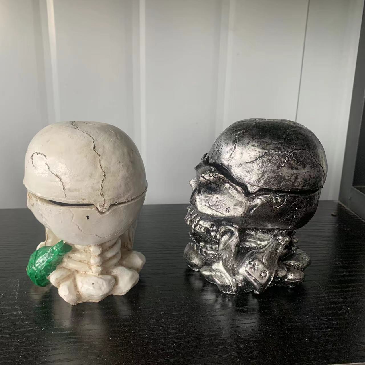 할로윈 신상 유럽풍 예술 조각상 장식품 해골 재떨이 거 - Resin Art For Anniversary Gift 리뷰 및 가격