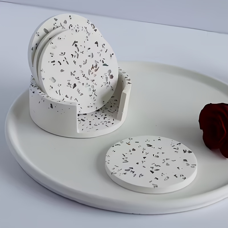 5개의 원형 코스터 실리콘 몰드 세트, 석고 코스터 몰 - Coaster Mold Square 리뷰 및 가격