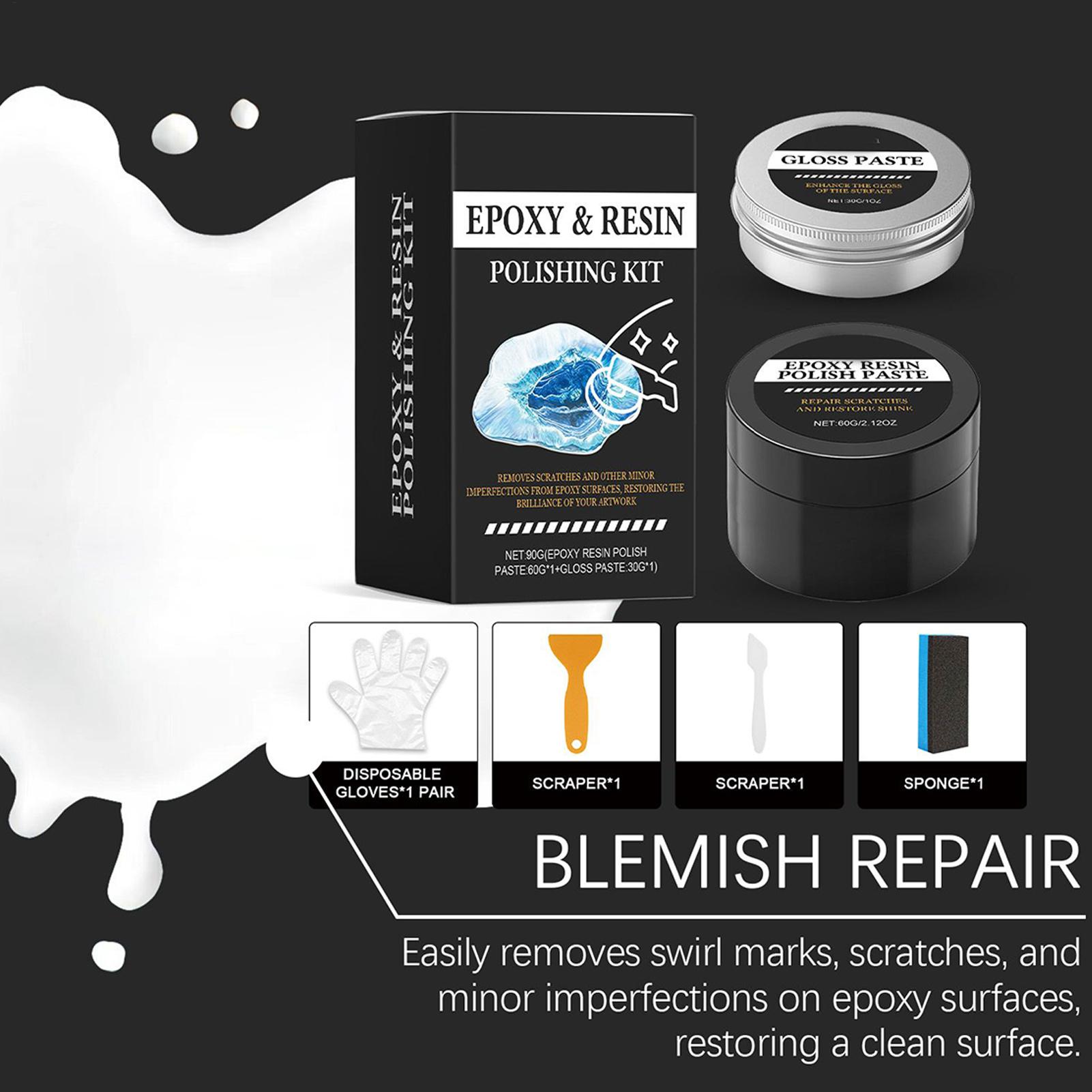 에폭시 레진 연마 키트 - 광택을 회복하는 크리미 스크 - Resin Art Kit For Beginners 리뷰 및 가격