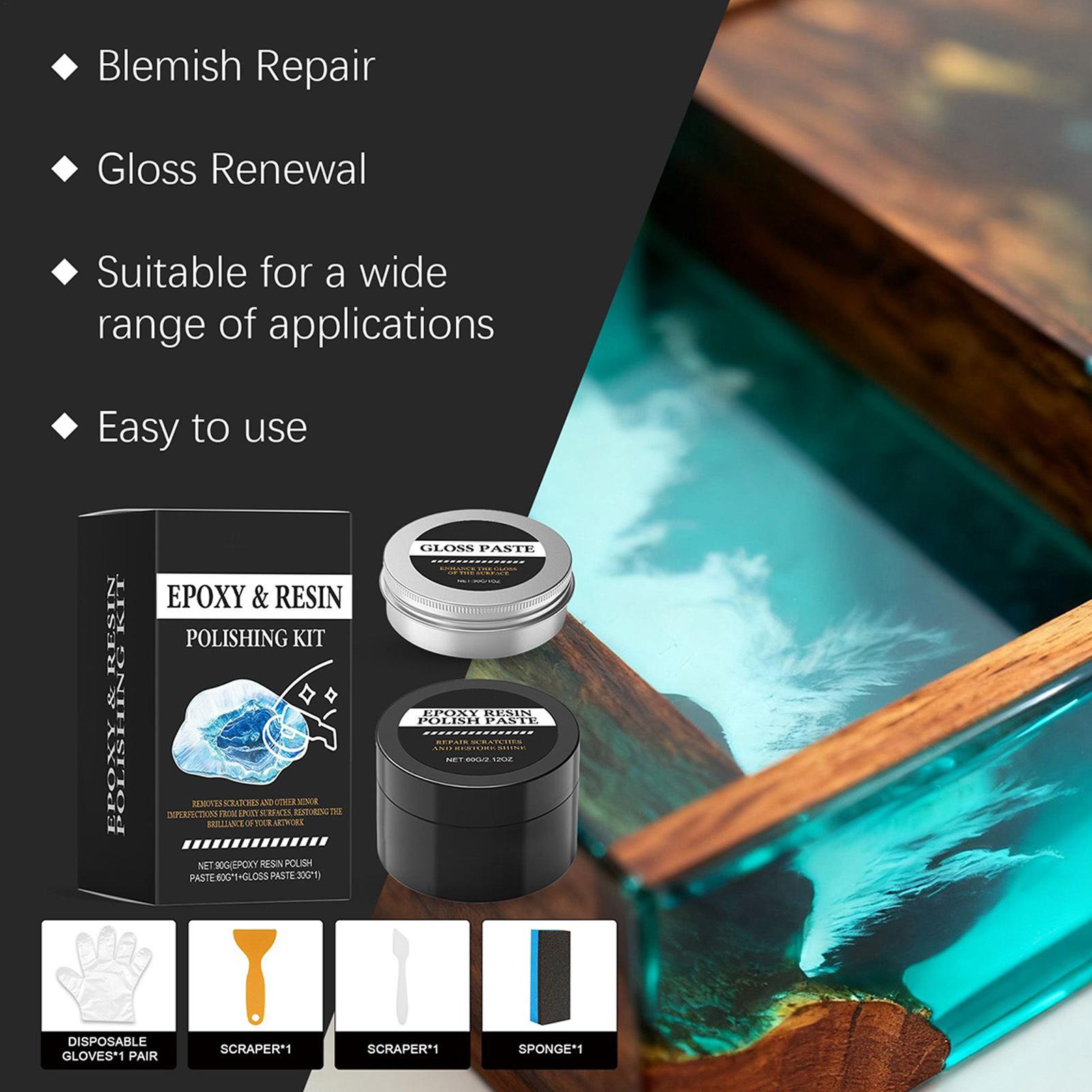 에폭시 레진 연마 키트 - 광택을 회복하는 크리미 스크 - Resin Art Kit For Beginners 리뷰 및 가격