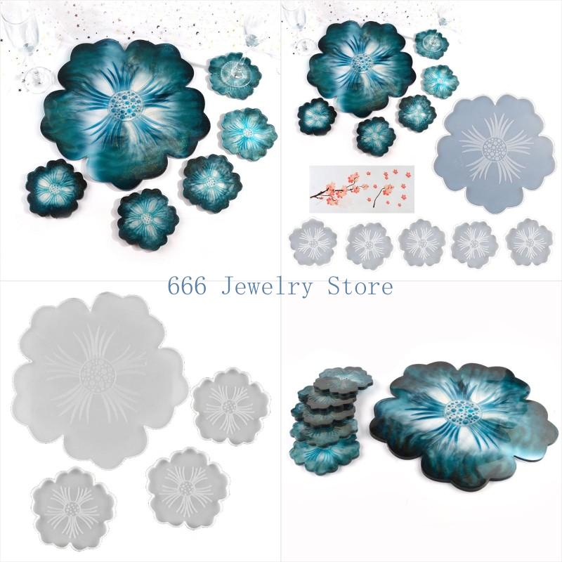 F2TD 에폭시 수지 주조 실리콘 곰팡이 꽃 모양 트레 - Resin Art Geode 리뷰 및 가격