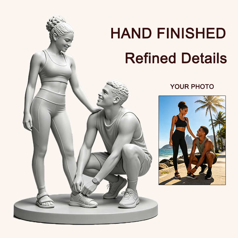 사진을 바탕으로 제작한 맞춤형 3D 프린팅 커플 피규어 - Resin Art For Anniversary Gift 리뷰 및 가격