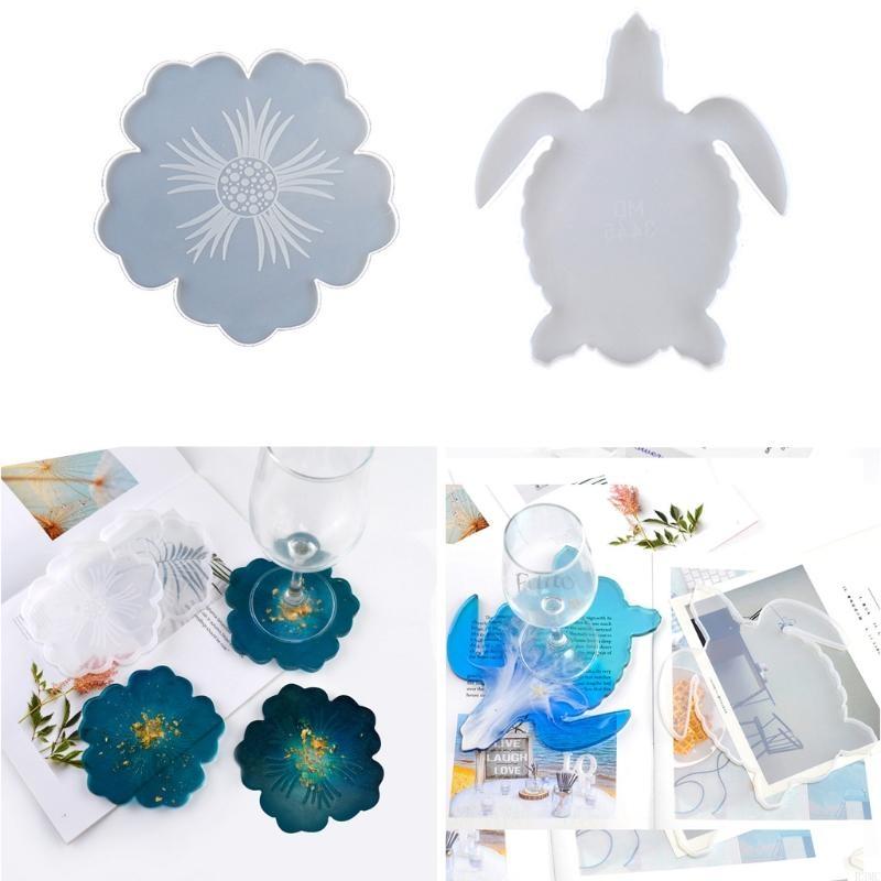 R3MC 2PCS DIY 꽃 모양 실리콘 지오드 코스터 - Resin Art Geode 리뷰 및 가격