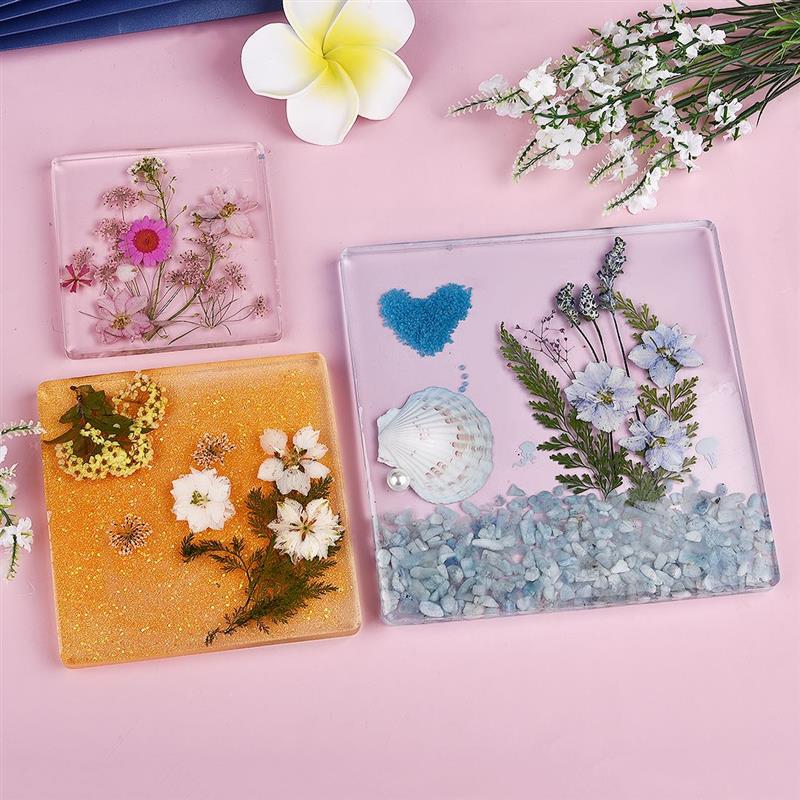 둥근 사각형 직사각형 모양 코스터 기본 실리콘 금형 수 - Coaster Mold Square 리뷰 및 가격