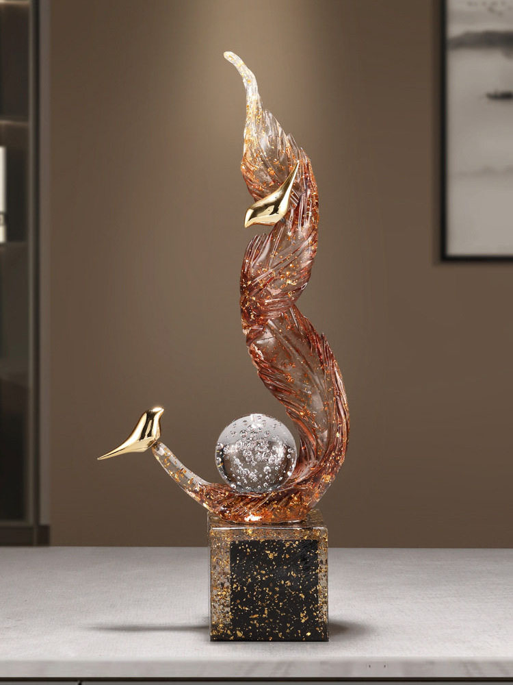 홈데코 고급 거실 행운의 대형 73cm 창의적인 조각품 - Resin Art For Anniversary Gift 리뷰 및 가격