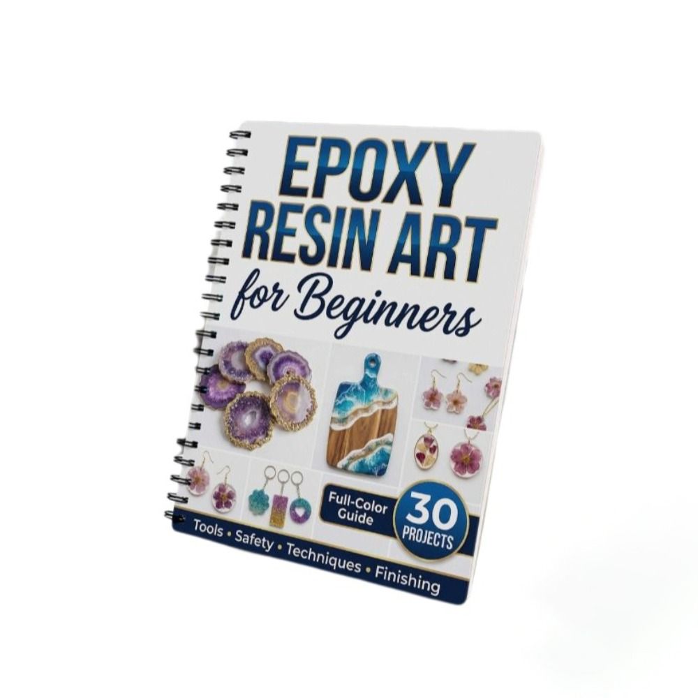 단계별 에폭시 레진 아트 핸드북 일러스트가 포함된 30 - Resin Art Tutorial 리뷰 및 가격