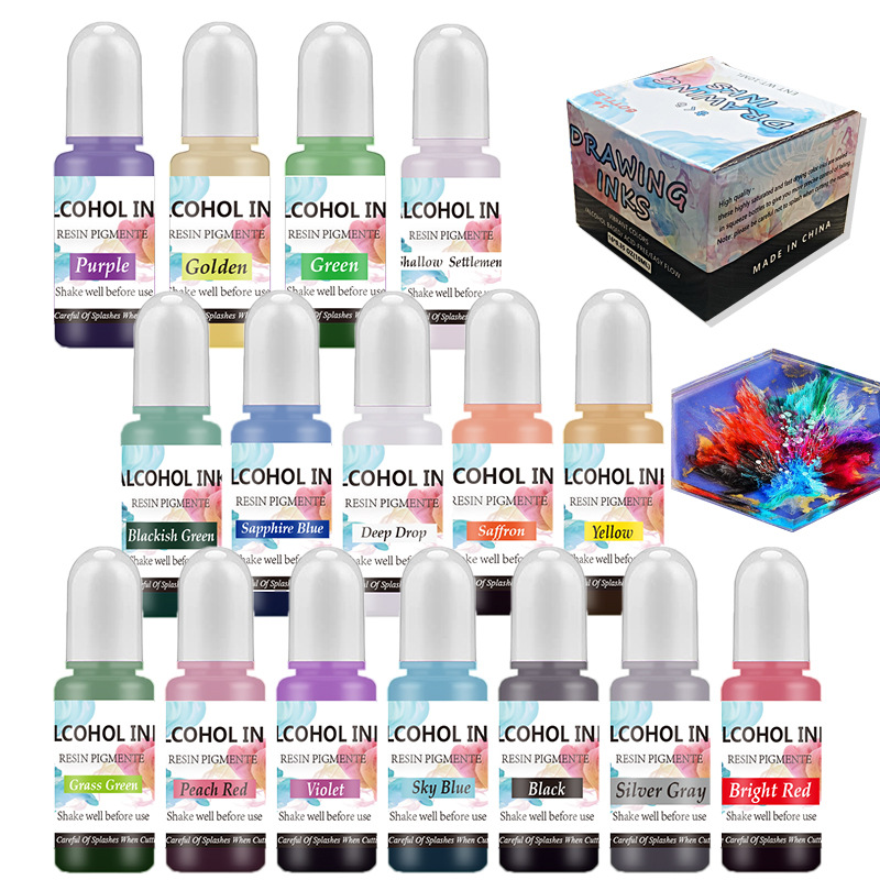 세트 잉크 알코올 수지 안료 슬리브 양초 염료 안료 액 - Resin Dye Opaque 리뷰 및 가격